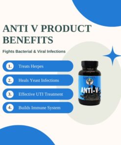 Anti-V Herbal Capsules, Natural Immune & Antioxidant Support, Plant-Based Daily Wellness Formula - Image 3