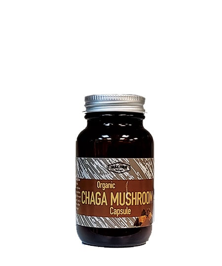 Chaga Mushroom Capsules 50 Vegan Capsules | Immune & Antioxidant Support