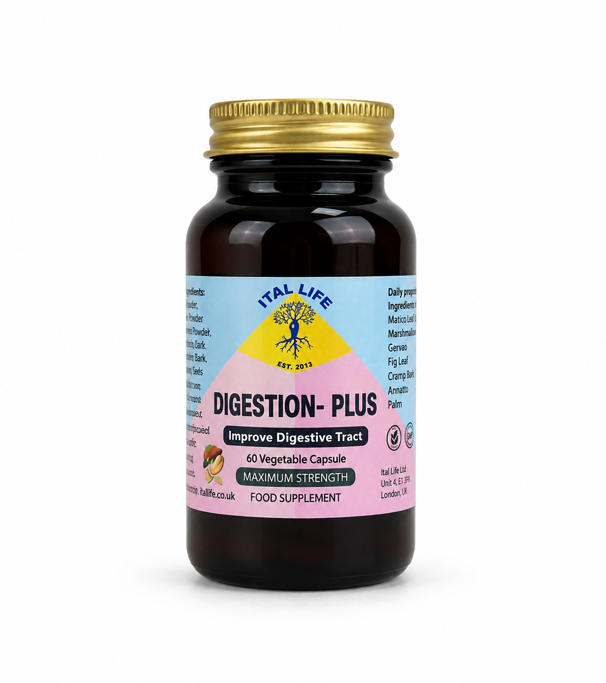 Digestion Plus Herbal Capsules | Natural Digestive & Gut Health Support