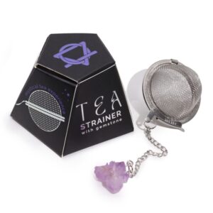 The Amethyst Gemstone Tea Strainer