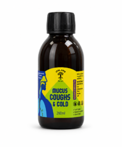 Mucus Cough & Cold Herbal Tonic, Natural Respiratory & Chest Support.