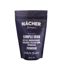 SIMPLE IRON Mineral & Iron Support Powder  Nettle, Yellow Dock, Sarsaparilla & Spirulina