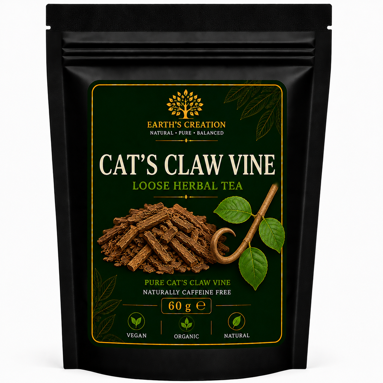 Cat’s Claw Vine Uncaria tomentosa traditional dried herb