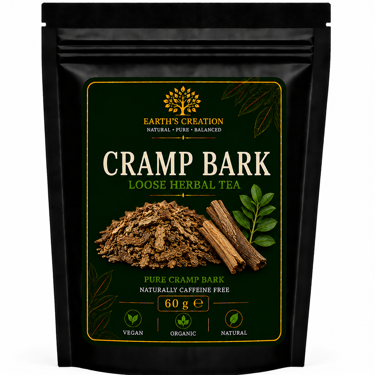 Cramp Bark Viburnum opulus traditional dried herbal bark