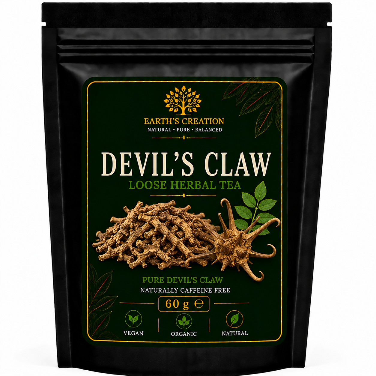 Devil’s Claw Harpagophytum traditional dried herbal root