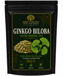 Ginkgo Biloba traditional dried herbal leaf