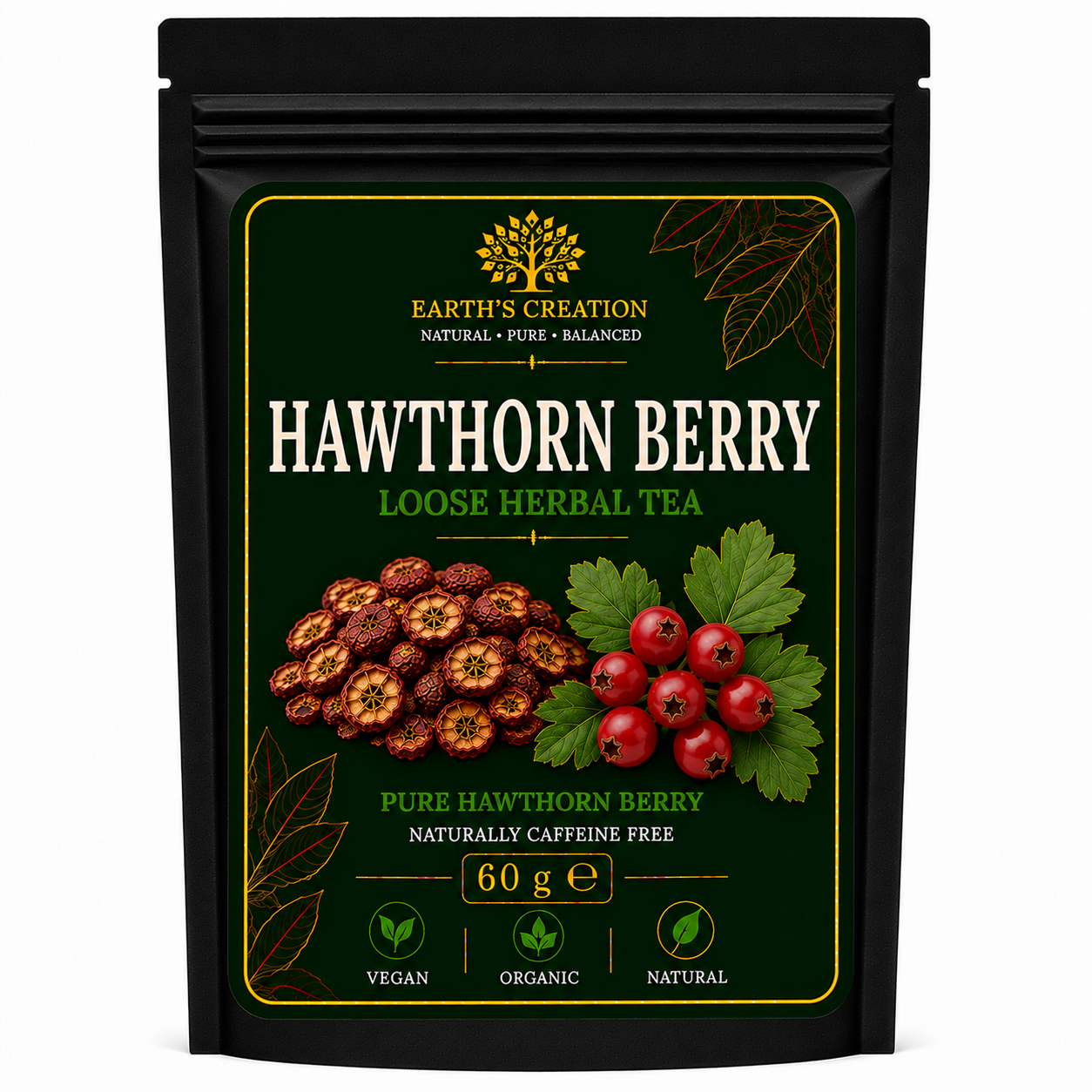 Hawthorn Berry Crataegus traditional dried herbal berries