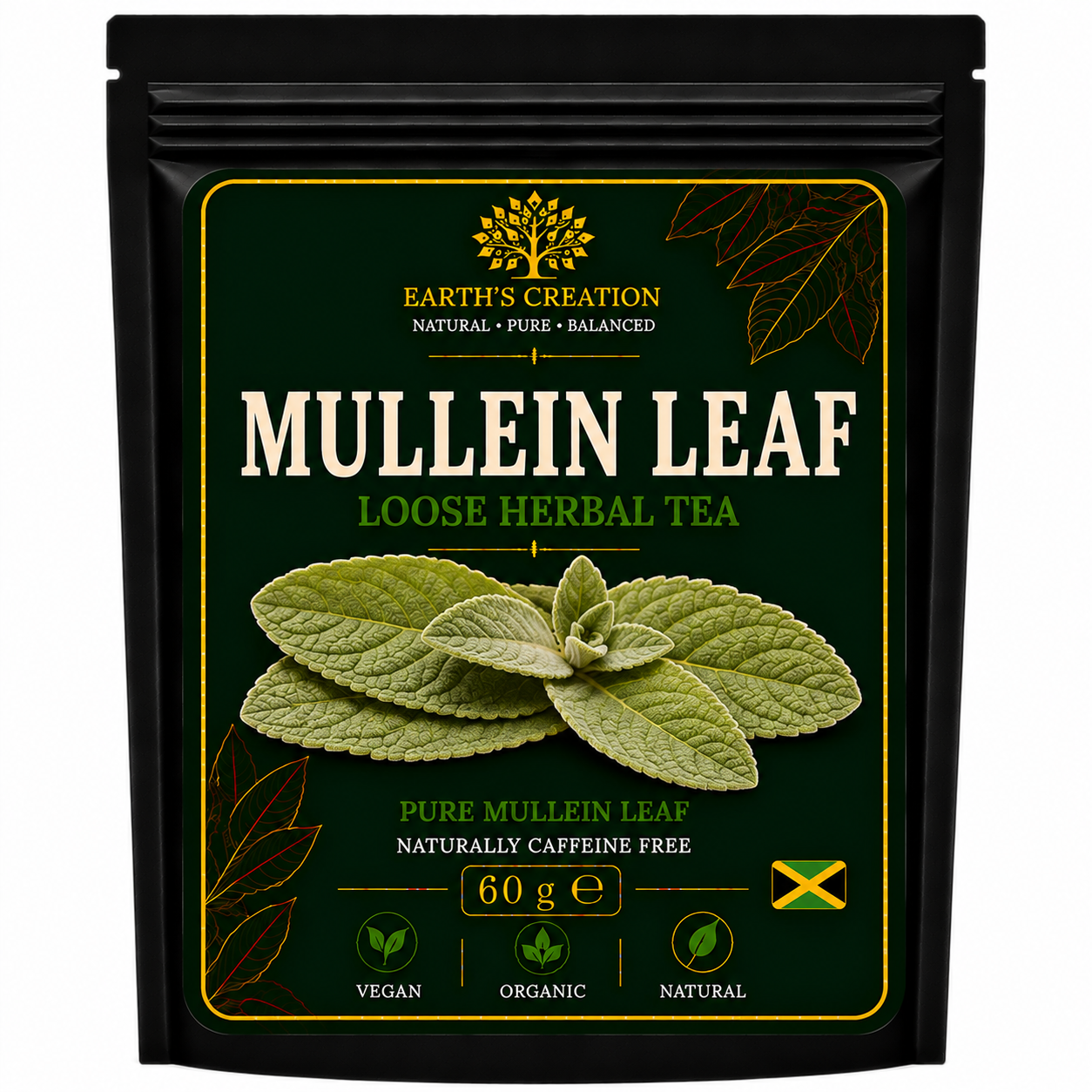 Mullein Leaf Verbascum thapsus traditional dried herbal leaf